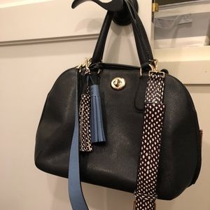 black coach turn-lock purse